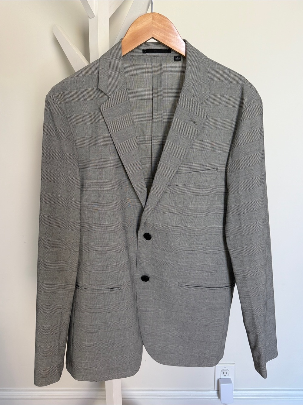 Gray Glen Plaid Men's Blazer - Classic Slim Fit Jacket